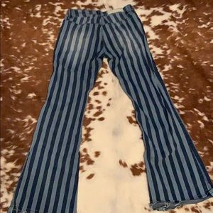 Rock and Roll Cowgirl Blue striped jeans